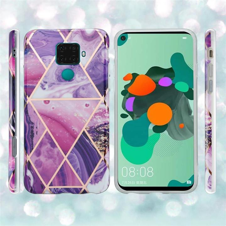 Actual product image Cadorabo IMD TPU Colorful Marble Cover (Mate 30 Lite)