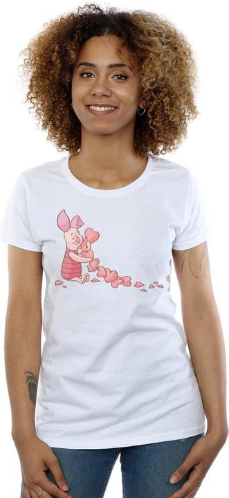 Immagine prodotto Disney Winnie The Pooh Piglet Chain Of Hearts Maglietta Donna (XXL)