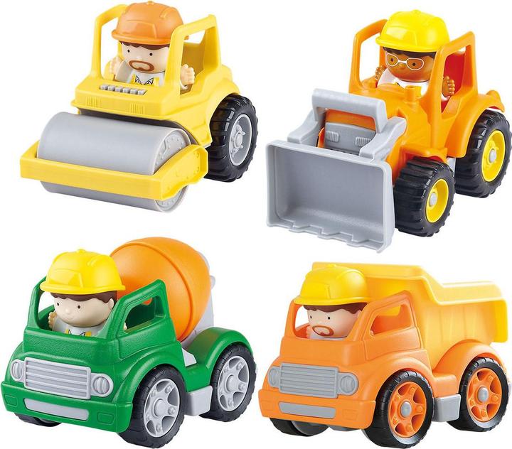 Produktbild Play Mini Baufahrzeuge mit Figuren Spielset, 8-tlg.
