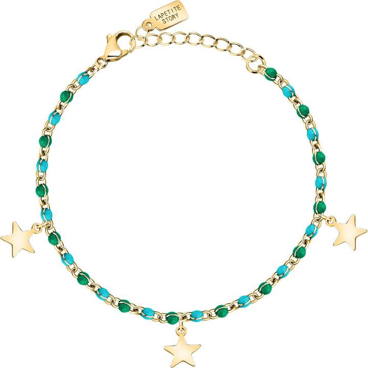 La Petite Story Friendship Stars Armband (19 cm, Edelstahl, Emaille)