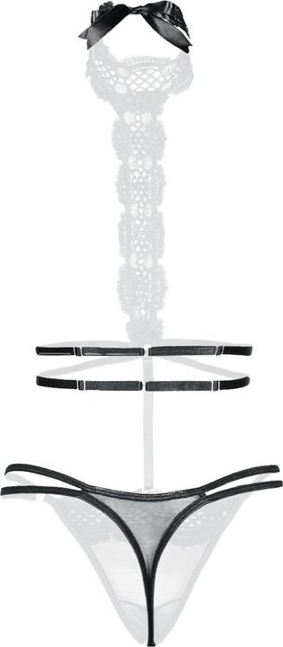 Image du produit Christine Le Duc Harness Body ouvert Haylee noir (3XL)
