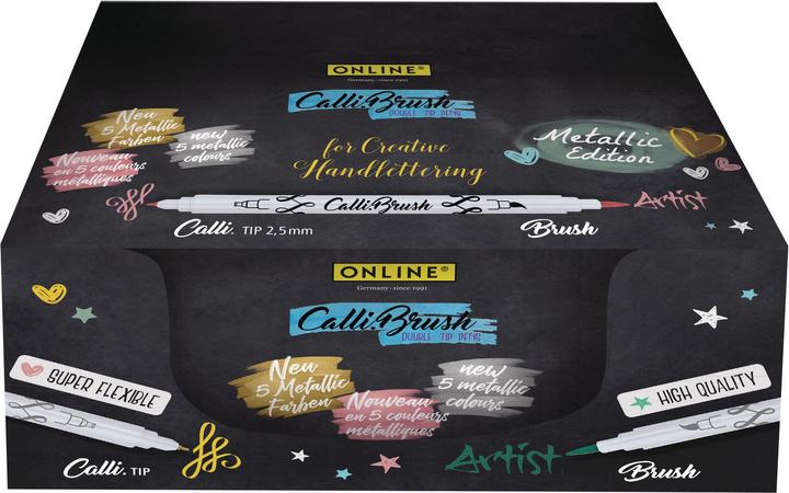 Produktbild Online CALLIBRUSH - Brush Pen Double Tip Display (Multicolor, 5 x)