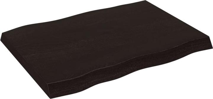 Actual product image VidaXL Tischplatte 80x60x6 cm Massivholz Eiche Behandelt (80 x 60 x 6 cm)