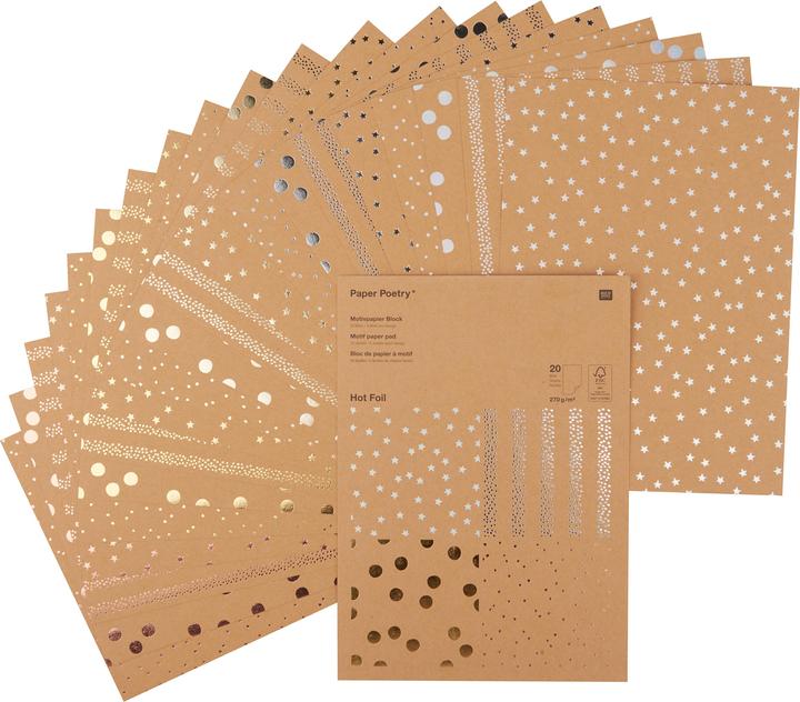 Image du produit Paper Poetry Papier à motif (270 g/m², 20 x)