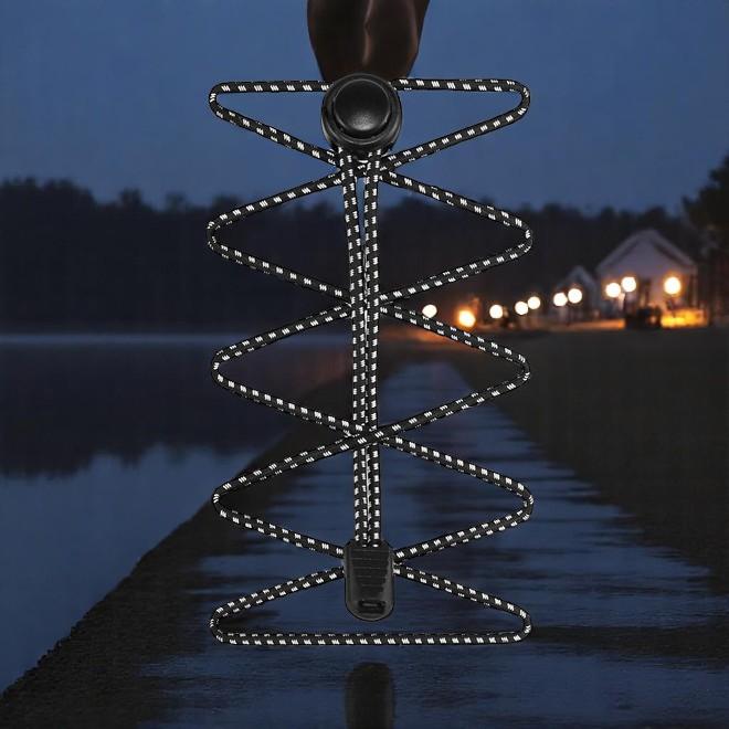 Immagine prodotto LaceGodZ 1 Paar ReflectPro Series elastische, stark reflektierende Schnürsenkel (100 cm)