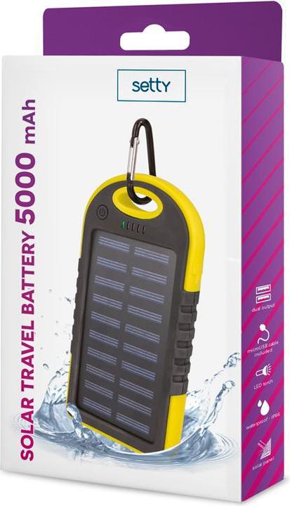 Immagine prodotto Setty Batteria solare da viaggio (5000 mAh, 20 W)