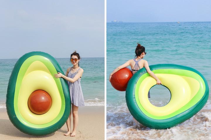 Produktbild PhoneLook Aufblasbare Riesen Avocado für Swimmingpool und Spass im Wasser für Kinder und Erwachsene