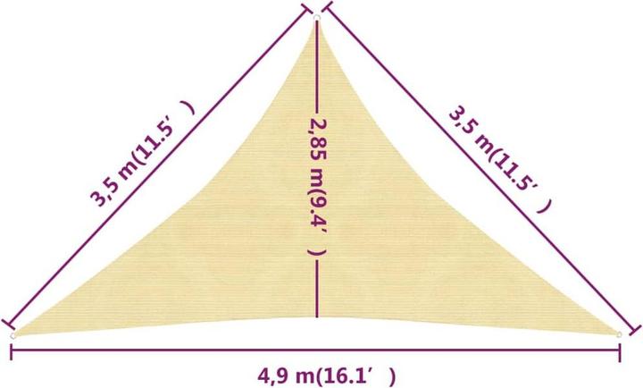 Actual product image VidaXL Wendy (350 x 350 x 490 cm)