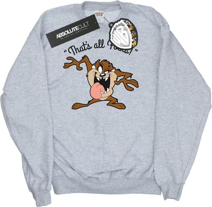 Immagine prodotto Looney Tunes Taz That's All Folks Felpa Ragazze (128)