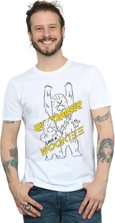 Actual product image Star Wars Mens Roar Like A Wookiee T-Shirt (5XL)