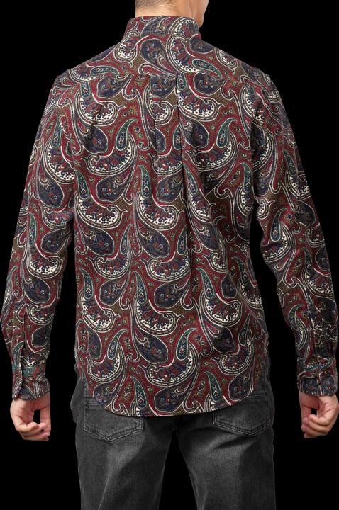 Produktbild GANT Regular Paisley Cord Shirt Long Sleeve Plumped Red (M)