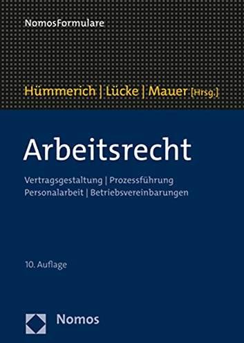 Image du produit Arbeitsrecht (Allemand, Oliver Lücke, Reinhold Mauer, Klaus Hümmerich, 2022)