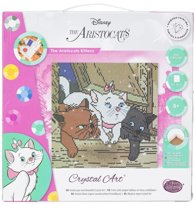 Immagine prodotto Craft Buddy I gattini Aristogatti, immagine 30x30cm Crystal Art Kit