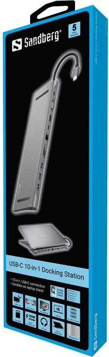 Produktbild Sandberg 10-in-1 (USB-C, 10 Ports)
