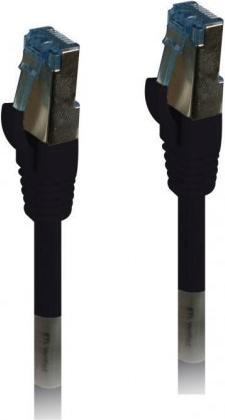 Immagine prodotto Synergy 21 Cavo patch RJ45 CAT6A 500Mhz 0,5m nero S-STP (S/FTP) PUR (Outdoor/Industrial) (S/FTP, CAT6a, 0.50 m)