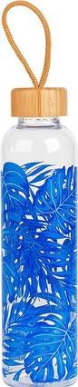 CM06992 Rainforest Glass Bottle 750 ml with Bamboo Lid (0.75 l)