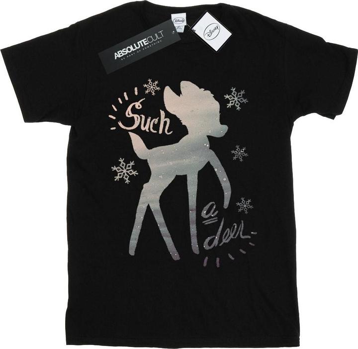 Immagine prodotto Disney Bambi Winter Deer Maglietta Ampia Donna (XXL)