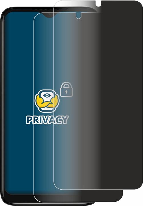 Productafbeelding BROTECT Anti-spionnetje privacyfolie Beschermfolie tegen blauw licht (2 Stuk, Nokia C12 Pro)
