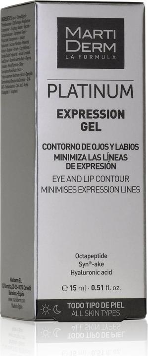Produktbild Martiderm PLATINUM EXPRESSION eyes & lips contour gel 15 ml (Gel, 15 ml, Tag + Nacht)