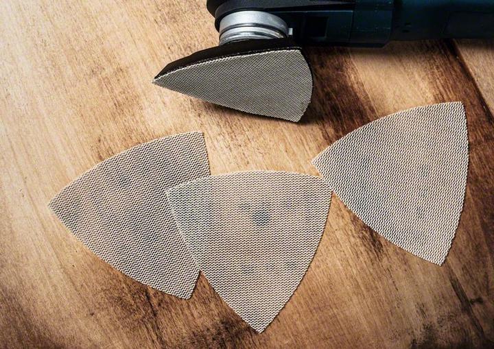 Actual product image Bosch Professional Zubehör EXPERT C470 Sanding paper for delta sander, 93 mm, G 100, 5 pcs. (100)
