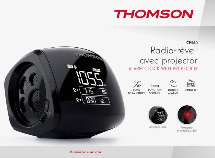 Actual product image Bigben Thomson clock radio CP280 TH753033 black