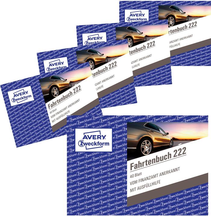 Image du produit Avery Formulaires du carnet de bord du conducteur, voitures avec consommation de carburant 222-5 DIN A6 (56 x)