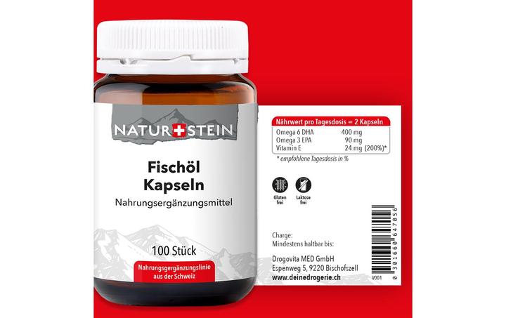 Produktbild Naturstein Fischöl (100 Stück, Kapseln, 168 g)