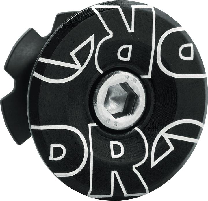 PRO Ahead Deckel 1 1/8" Alu mit Schraube und Kralle schwarz eloxiert