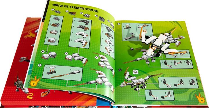 Actual product image LEGO Ninjago Build and stick on your own dragon 3-in-1 models