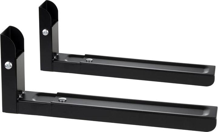 Actual product image Maclean MC-915 B Universal holder for microwave ovens, wall mounting, adjustable, hard metal, kitchen, 30 k