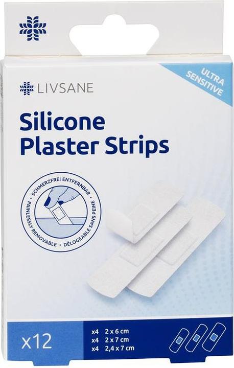 Produktbild Livsane Silikonpflaster-Streifen ultra sensitive (12 x)