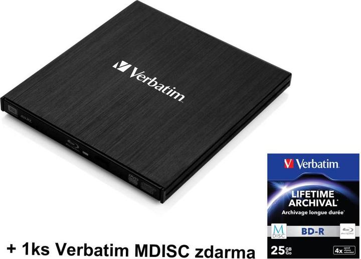 Actual product image Verbatim Slimline (Blu-ray drive)