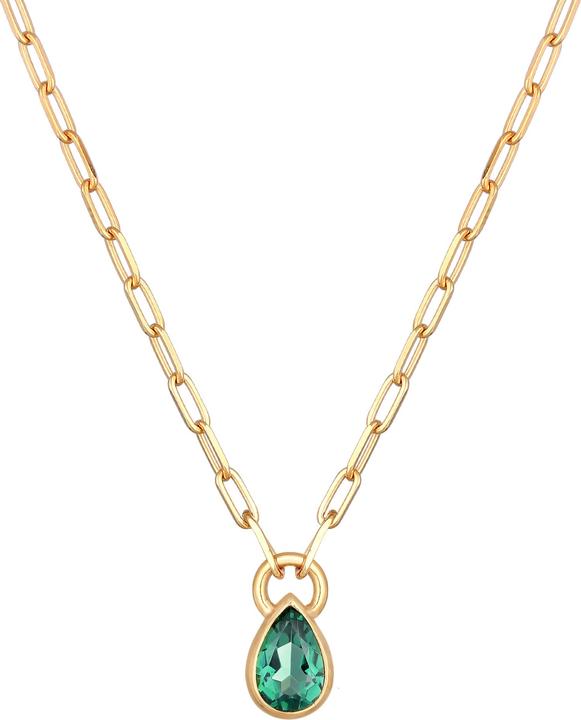 Actual product image Elli Gemstone necklace, drops (925 sterling silver, Quartz, 45 cm)
