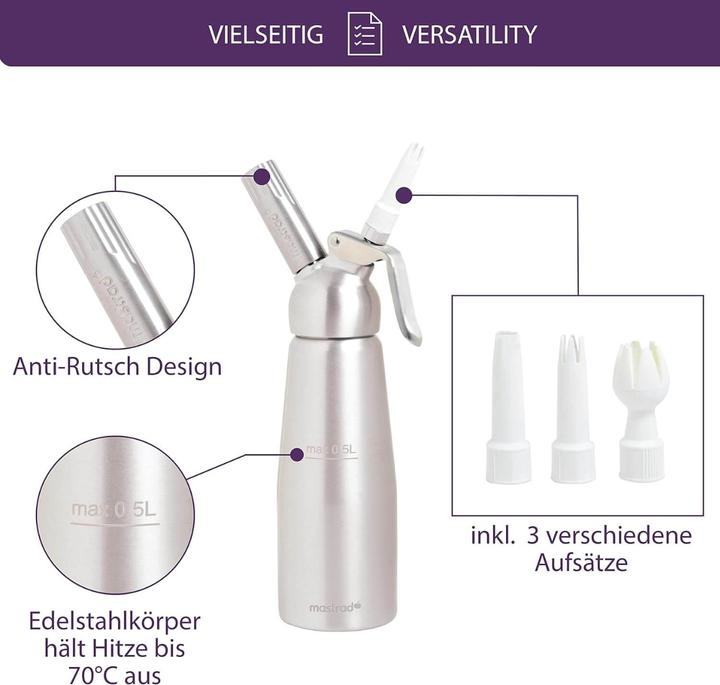 Produktbild Mastrad Sahnebereiter Mousse & Saucen (0.50 l)