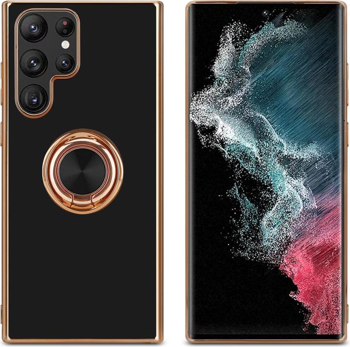 Produktbild Cadorabo Hülle für Samsung Galaxy S22 ULTRA im TPU mit Kameraschutz und Ring LM089 Style (Samsung Galaxy S22 Ultra)