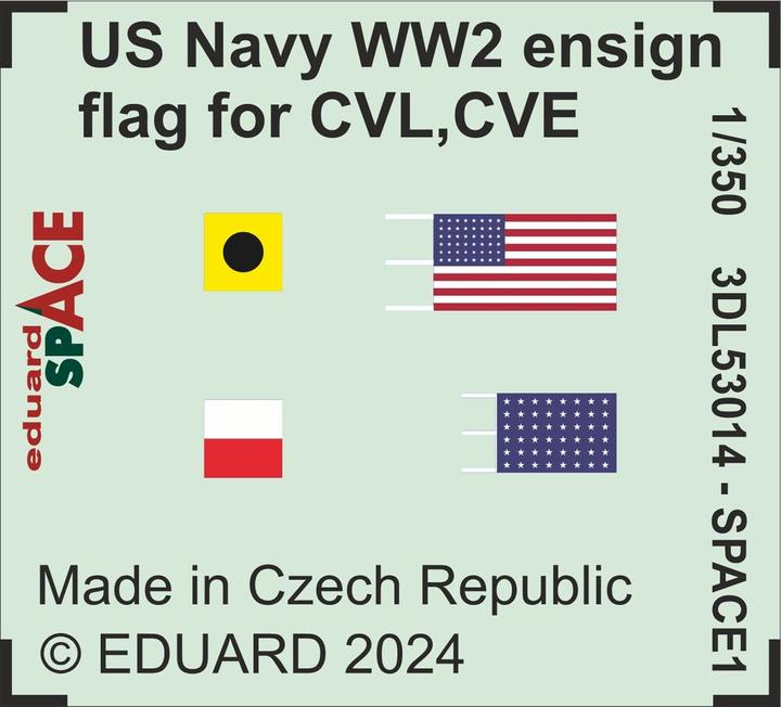 Immagine prodotto Eduard Bandiera della US Navy della seconda guerra mondiale per CVL, CVE, CL e DD SPACE