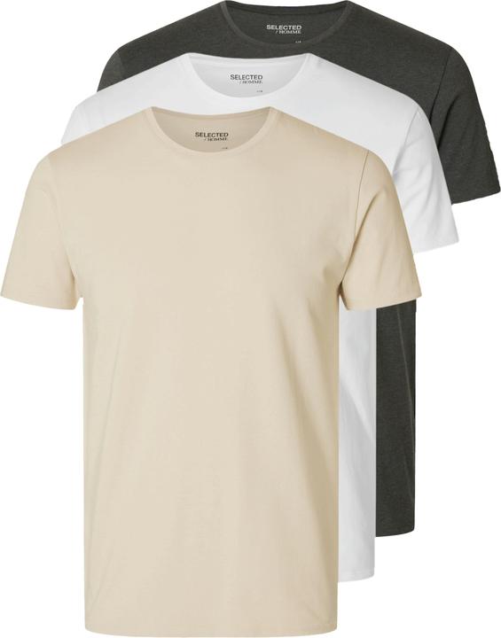 Image du produit Selected Homme Pack de 3 t-shirts en coton (L)