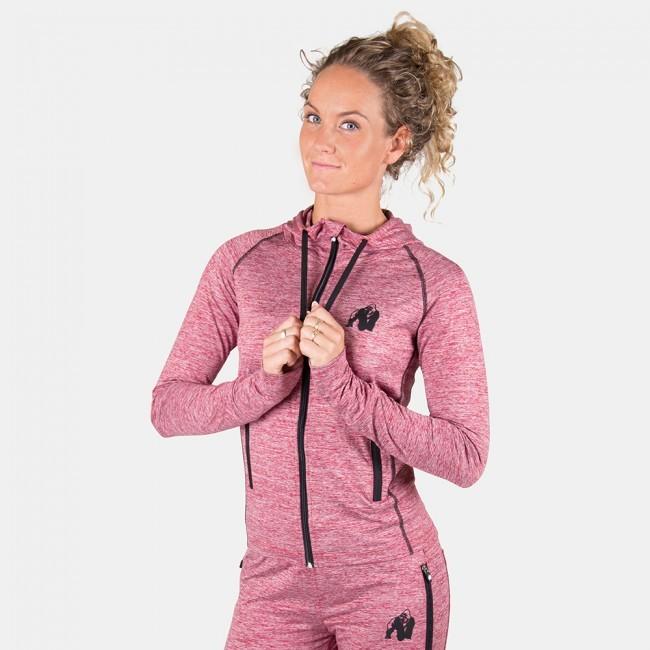Image du produit Gorilla Wear Sweat à capuche zippé Shawnee rouge mixte (S)