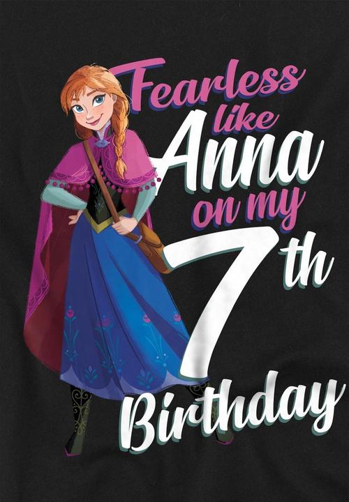 Produktbild Disney Frozen Fearless Like Anna TShirt 7. Geburtstag (128)