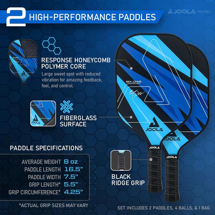 Produktbild Joola Pickleball BEN JOHNS Blue Lightning Set