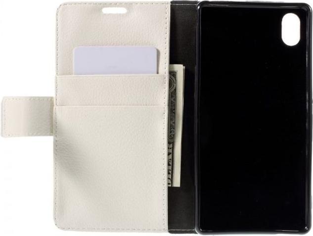 Actual product image MU Classic Chic leather cell phone case with litchi texture (Sony Xperia M4 Aqua)