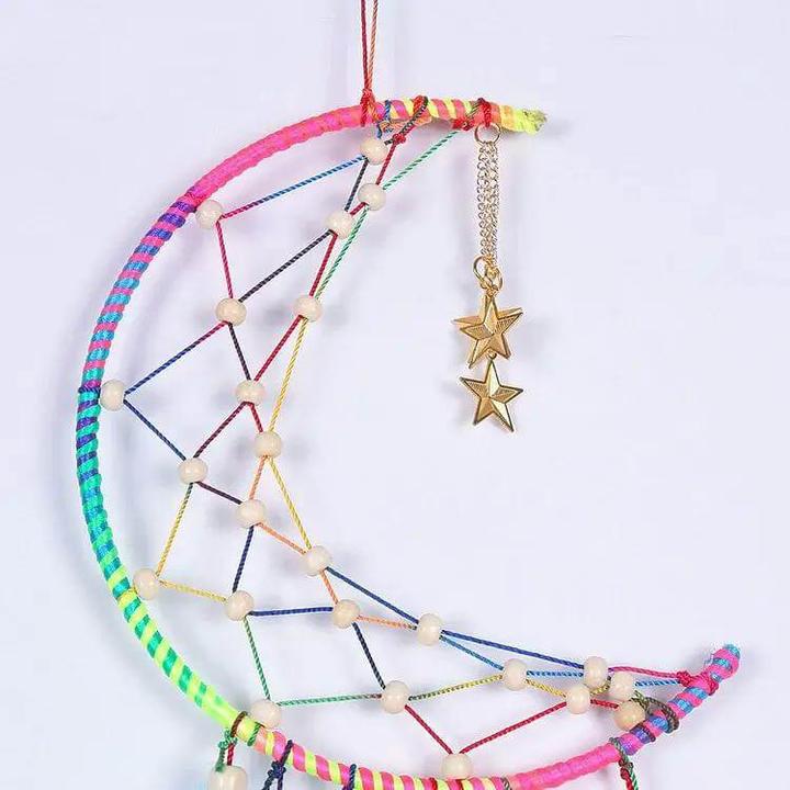 Image du produit Cover-Discount Attrape-rêves Dream Catcher Arc-en-ciel Lune (40 x 16 cm)