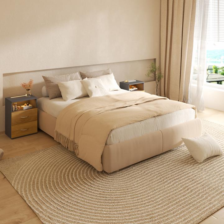 Immagine prodotto Casaria Comodino (39 x 28 x 54 cm)
