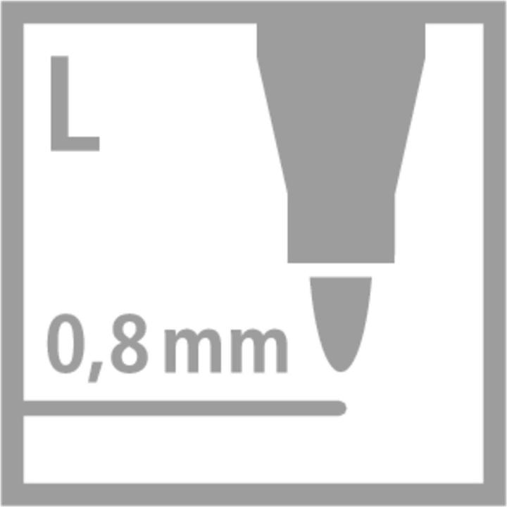 Image du produit STABILO Stylo feutre écologique GREENpoint (Rouge, Noir, Vert, Bleu, 4 x)