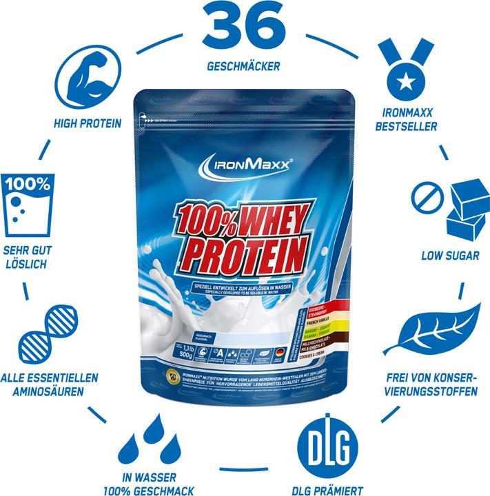 Actual product image IronMaxx Whey Protein (Apple, Cinnamon, 1 pcs., 500 g)