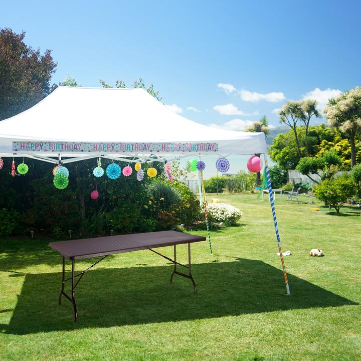Actual product image Relaxdays garden table (178 cm)