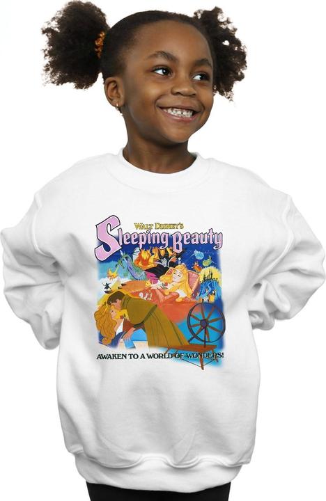 Actual product image Disney Girls Sleeping Beauty Collage Poster Sweatshirt (152, 158)
