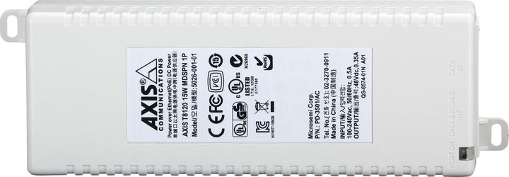 Actual product image Axis T8120 15W MIDSPAN 10PCS (802.3af (PoE), 15.40 W)