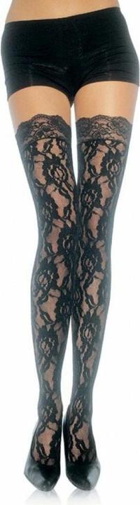Actual product image Leg Avenue Rose Lace Stockings (One size)