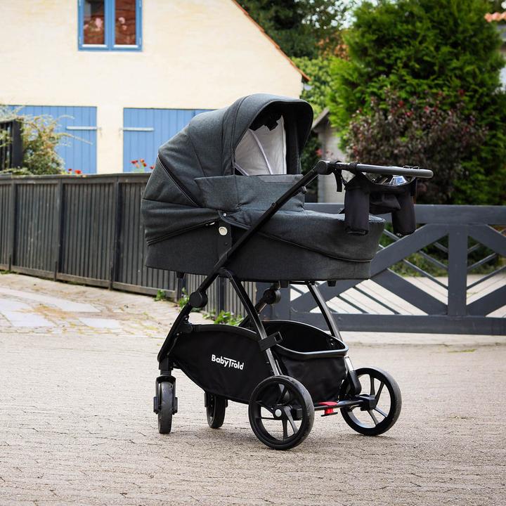 Produktbild Babytrold Mini Combi Pram Grey Melange